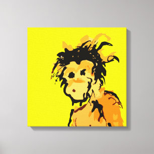 Impressão Em Tela tinta macaco