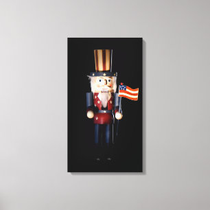 Impressão Em Tela Tio Sam Nutcracker