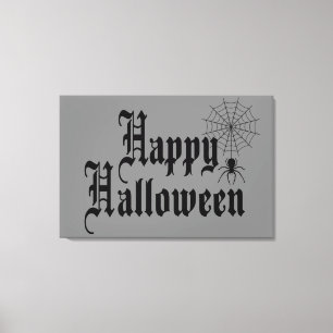 Impressão Em Tela Típica minimalista de Feliz Halloween