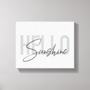 Impressão Em Tela Típica moderna, simples, legal Olá Sunshine