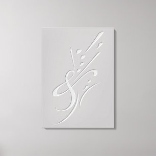 Impressão Em Tela Tipografia (Composição Abstrato)