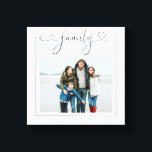 Impressão Em Tela Tipografia de Fotos Personalizadas da Família e Te<br><div class="desc">Foto personalizada da família e texto Ama arte cardíaca Tipografia cardíaca - Tela impressa de Ricaso - adicione sua própria fotografia e texto a esta canvas excelente</div>