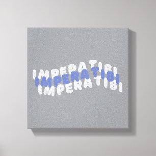 Impressão Em Tela Tipografia Inspiradora Imperfeitamente Perfeita