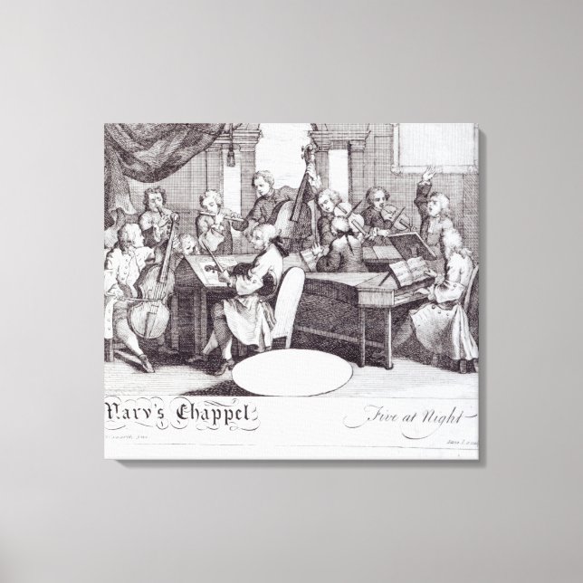 Impressão Em Tela Tíquete de concerto para a Capela de Maria (Frente)