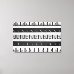 Impressão Em Tela Tiras da imagem para um praxinoscope