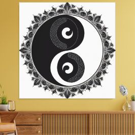 Impressão Em Tela *Titel:*   „Yin & Yang – Harmonie der Gegensätze“ 