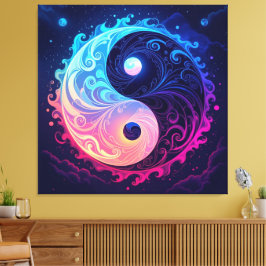 Impressão Em Tela *Titel:*   „Yin & Yang – Harmonie der Gegensätze“ 