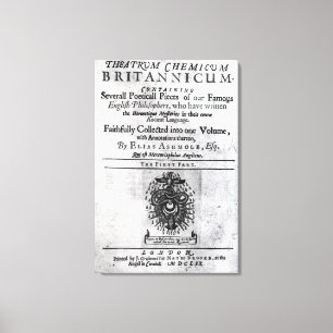 Impressão Em Tela Titlepage 'Theatrum Chemicum Britannicum