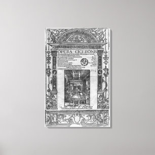 Impressão Em Tela Título da página "Opera Ciceronis", publicado em 1
