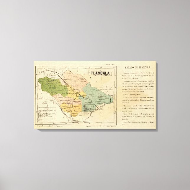 Impressão Em Tela Tlaxcala, México (Frente)
