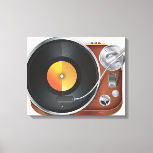 Impressão Em Tela Tocador de Música de DJ