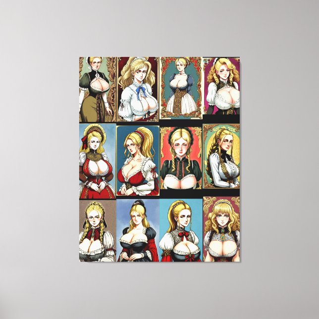 Impressão Em Tela Todas as Faire Maidens (Frente)