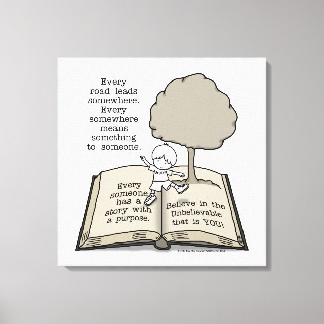 Impressão Em Tela Todo mundo tem uma história (Frente)