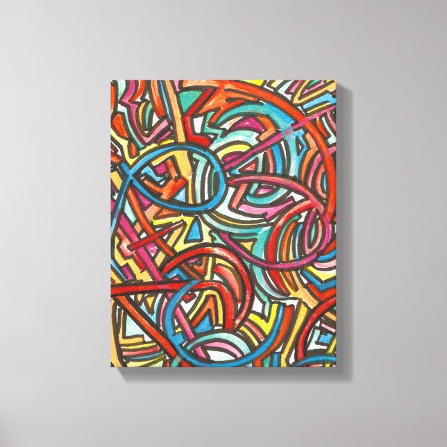 Impressão Em Tela Todos Os Caminhos Acabam Com A Mão De Arte Ali-Abs (Frente)