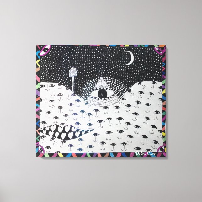 Impressão Em Tela Todos Vendo Olhos (Frente)