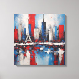 Impressão Em Tela Toile art abstrait Paris PSG