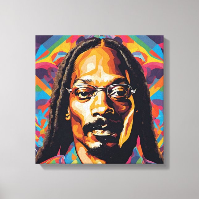 Impressão Em Tela Toile art abstrait Snoop Dog (Frente)