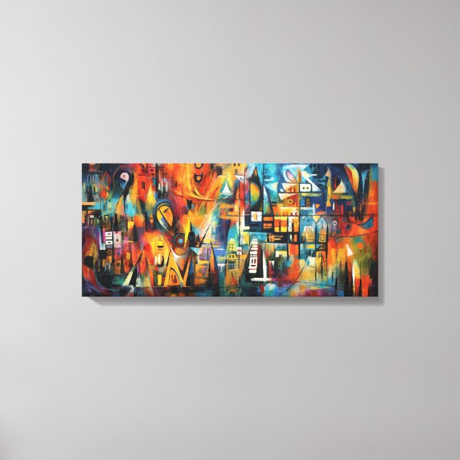 Impressão Em Tela Toile d'art abstrait (Frente)