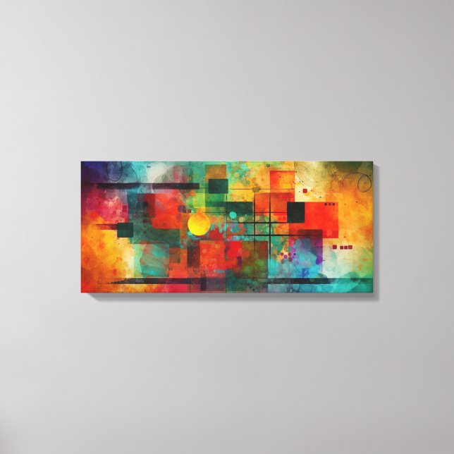 Impressão Em Tela Toile d'art abstrait (Frente)