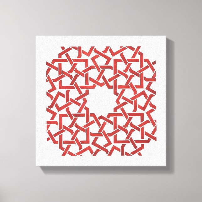 Impressão Em Tela Toile tendue Mosaïque marocaine rouge MAMLUK (Frente)