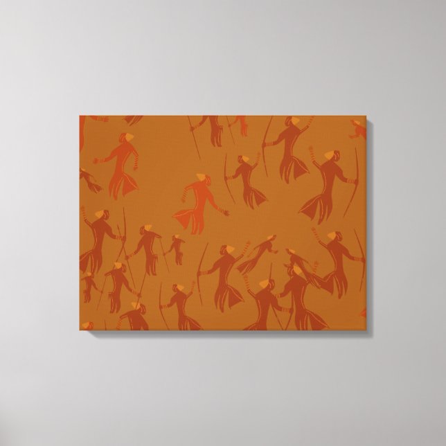 Impressão Em Tela Toile tendue Peinture rupestre tassili préhistoire (Frente)