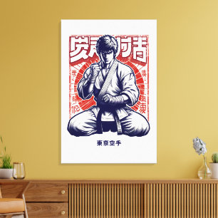 Impressão Em Tela Tokyo Karate