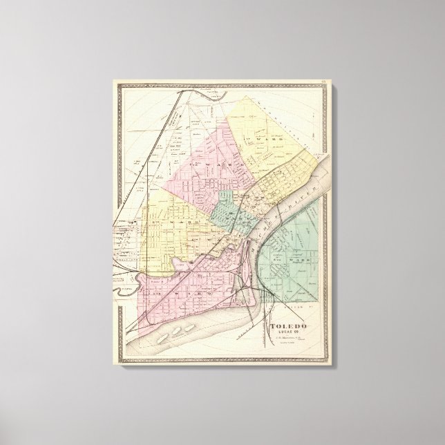 Impressão Em Tela Toledo, Ohio 2 (Frente)