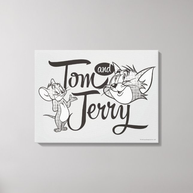 Impressão Em Tela Tom E Jerry | Tom E Jerry Parecidos (Frente)
