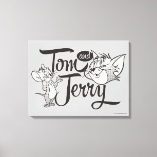 Impressão Em Tela Tom e Jerry Tom e Jerry que olha doce