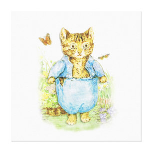 Impressão Em Tela Tom Kitten em seu terno azul por Beatrix Potter