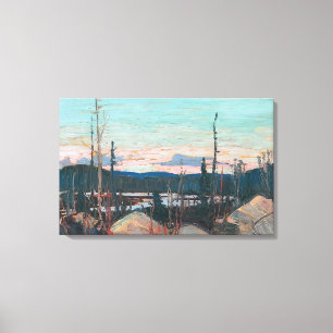 Impressão Em Tela Tom Thomson - ÁREA QUEIMADA COM ROCHAS RAGADAS 191