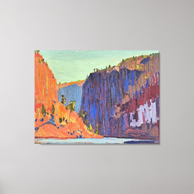Impressão Em Tela Tom Thomson - Desfiladeiros de Petawawa (Frente)