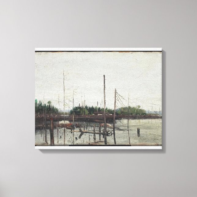 Impressão Em Tela Tom Thomson - DROWNED LAND 1912 (Frente)