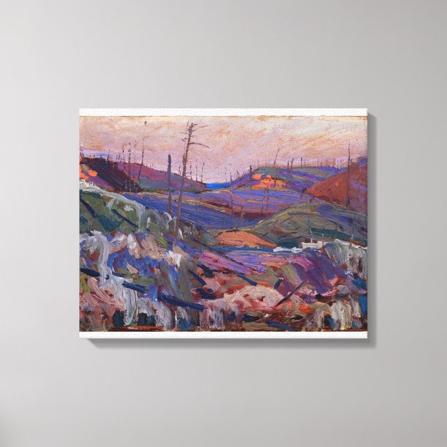 Impressão Em Tela Tom Thomson - FIRE SWEPT COLINAS 1915 (Frente)