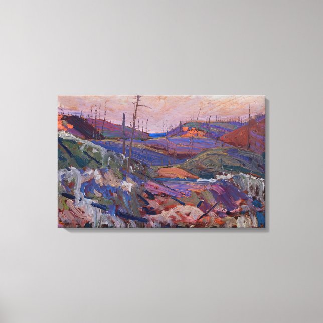 Impressão Em Tela Tom Thomson - FIRE SWEPT COLINAS 1915 (Frente)