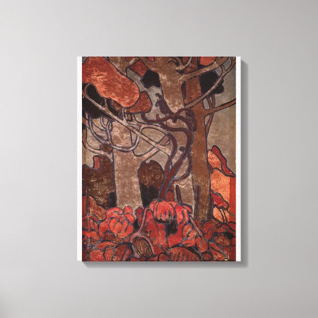 Impressão Em Tela Tom Thomson - FOREST SUBGROWTH I 1916 (Frente)