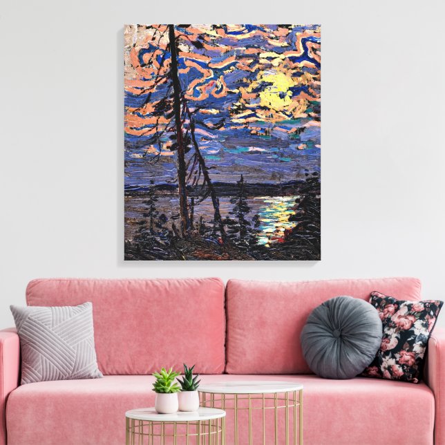 Impressão Em Tela Tom Thomson - Luar (Insitu(Sala de estar))