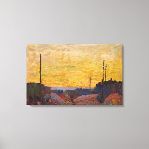 Impressão Em Tela Tom Thomson - QUEIMADO SOBRE O LAND 1916
