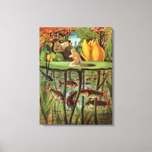 Impressão Em Tela Tommelise muito desolado na folha do lírio de