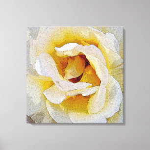 Impressão Em Tela tons de branco a amarelo