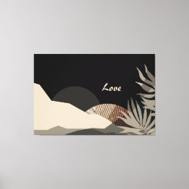 Impressão Em Tela Tons Terrosos Minimalistas Abstrato Boho