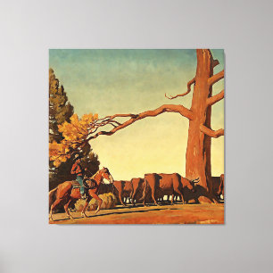 Impressão Em Tela “Topo da Serra” Arte Ocidental por Maynard Dixon