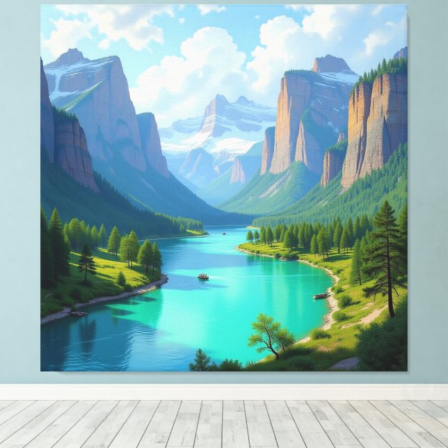 Impressão Em Tela Tor zur Tiefe – Die geheimnisvolle Schlucht (Insitu(piso de madeira))