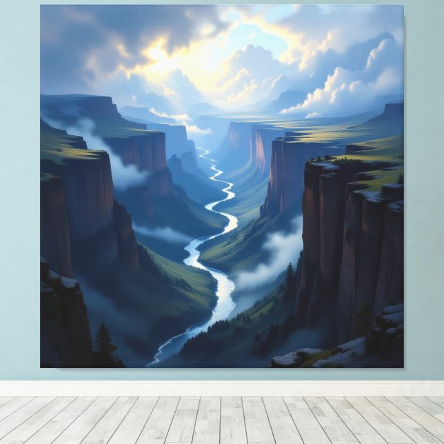 Impressão Em Tela Tor zur Tiefe – Die geheimnisvolle Schlucht (Insitu(piso de madeira))