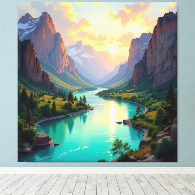 Impressão Em Tela Tor zur Tiefe – Die geheimnisvolle Schlucht (Insitu(piso de madeira))