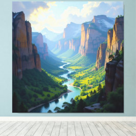 Impressão Em Tela Tor zur Tiefe – Die geheimnisvolle Schlucht