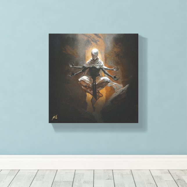 Impressão Em Tela Tormenta (Insitu(piso de madeira))