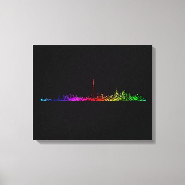 Impressão Em Tela Toronto Rainbow (Frente)