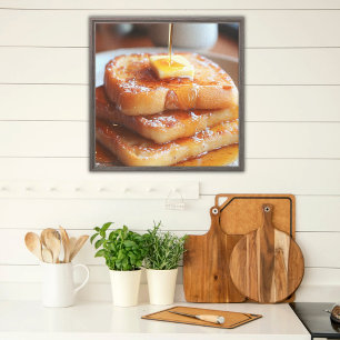 Impressão Em Tela Torrada francesa decadente Decor de Cozinha e Bi