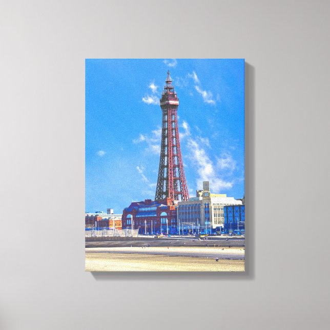 Impressão Em Tela Torre Blackpool (Frente)